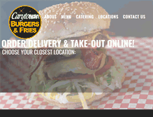 Tablet Screenshot of carytownburgers.com